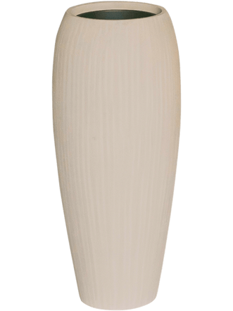 Grosser In-/Outdoor Blumentopf „Polystone Coated Plain Emperor“ Ø 39/ H 90 cm - Natural