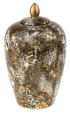 Design lidded vase "Leopard" Ø 20/ height 31 cm