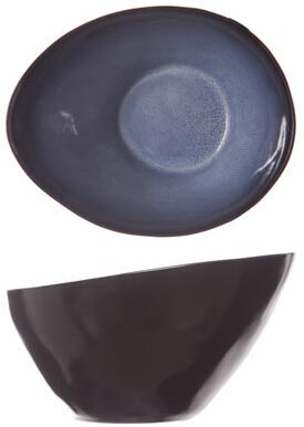 Grosse, ovale Suppen- und Getreideschale „Sapphire“ 15 x 12 cm