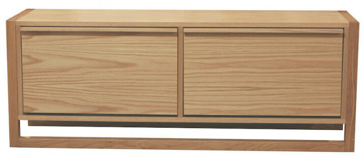 Scarpiera panca due porte New Est 120x38xh50 cm- peso 31 kg in legno colore  legno di rovere, Woodman
