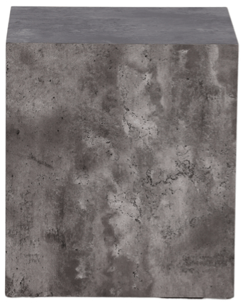 Design Beistelltisch „York high“ 40 x 40 cm - Marmorlook Grau