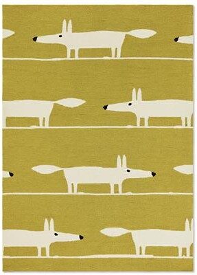 Indoor/outdoor designer rug "Mr. Fox" Chai
