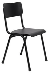 Garden chair "Back to School" - Black
