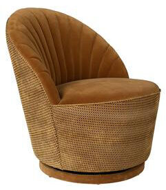 Swivel lounge chair "Madison" Wiskey
