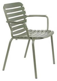 Garden chair "Vondel" with armrests - Green
