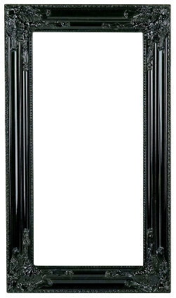 Decorative baroque frame "Venice" 40 x 70 cm - Black