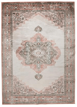 Teppich Mahal Pink/Olive 200 x 300 cm