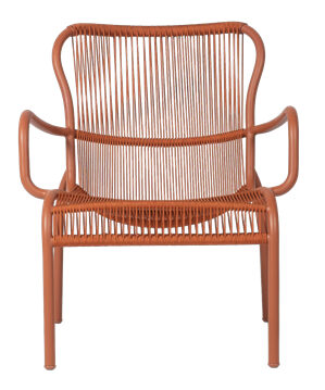 Indoor / outdoor lounge chair "Loop" - Terracotta