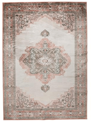 Teppich Mahal Pink/Olive 170 x 240 cm