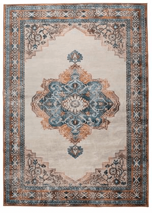 Carpet Mahal Blue/Brick 170 x 240 cm