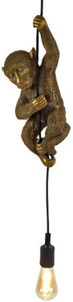 Design pendant lamp "Monkey Chip", gold