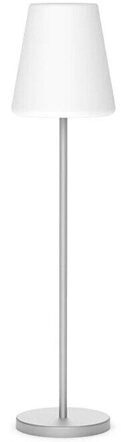 Outdoor Solar Stehlampe „Lolo Slim“ mit wiederaufladbarer Batterie Ø 26 x 119 cm - Grau