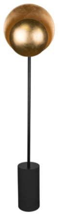 Lampadaire "Orbit" Ø 30/ H 140 cm - noir/or