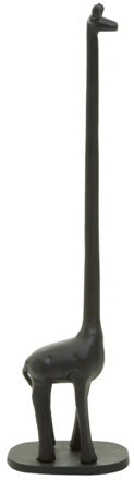 Stylischer Toilettenpapierhalter „Fauna Giraffe“ Schwarz 45 cm