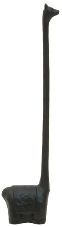 Stylischer Toilettenpapierhalter „Fauna Lama“ Schwarz 43 cm