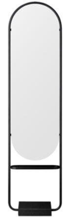 Standspiegel Angui mit Ablage und Marmorsockel 180 cm