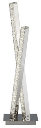 LED Tischlampe „Clover“ mit Kristalleinsätzen 16 x 56 cm