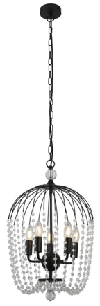 Hanging lamp "Shower" Ø 36/ H 46-150 cm - Black