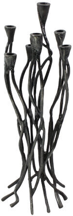 Riesiger Kerzenständer „Roots“ Ø 25 / Höhe 63.5 cm - Schwarz