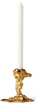 Design candlestick Drip S, gold