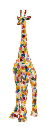 Handgefertigter Design Skulptur „ Giraffe “ 31 x 7 cm