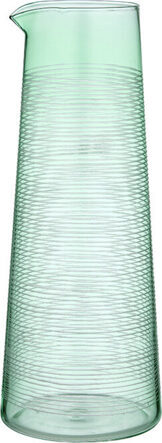 Water Pitcher Linear Etched Green 1.2 Liter