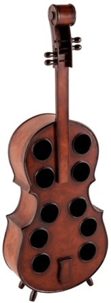 Solid wood wine rack "Cello" 133 x 49 cm