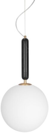 Large pendant lamp "Torrano" Ø 30 cm with black marble