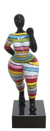 Handgefertigter Design Skulptur „Athletic Girl“ 33 x 10 cm