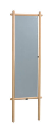Solid wood lean-to mirror Milford 52 x 180 cm - natural oak
