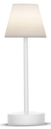 LED-Tischlampe „Lolo Slim“ mit wiederaufladbarer Batterie Ø 11 x 32 cm - Weiss