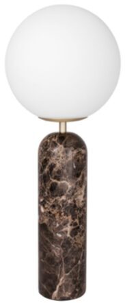Tischlampe „Torrano“ Ø 20/ H 53 cm - brauner Marmor