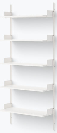 Wall shelf "New Works 1900" - 190 x 83.5 cm, White / White