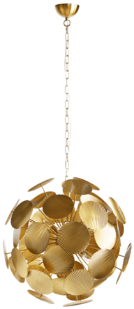 Grosse Design Hängelampe „Infinity“ Ø 70 cm - Gold