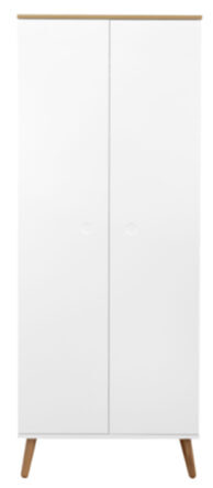 Garderobenschrank Dot White 201 x 79 cm   
