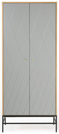 Garderobenschrank Mia Grey 190 x 80 cm