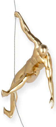 Design-Skulptur Bergsteiger II 31 x 16 cm - Gold
