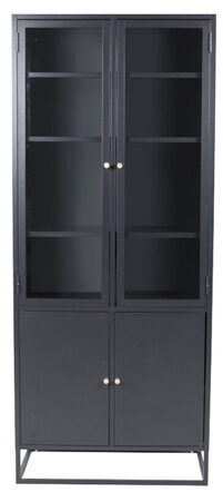 Display cabinet Bakal Black 4-door 190 x 80 cm
