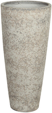 Large indoor/outdoor flower pot "Cement Dax L" height Ø 37/ H 80 cm - gray