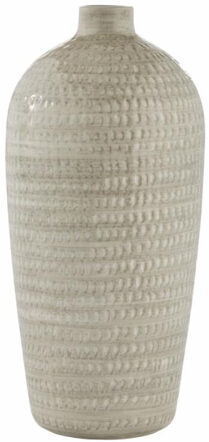 Grosse handgefertigte Vase Cassandra 35 cm - Beige