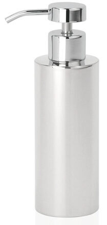 Soap dispenser "Steen" polished stainless steel Ø 6 x H 20 cm