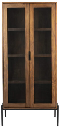 Display cabinet Hardy Walnut 80 x 180 cm