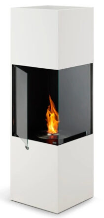 Bio ethanol designer fireplace BE - White