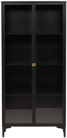 Design display cabinet "Piring" 190 x 90 cm, Black