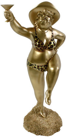 Grande sculpture design "Beach Lady Cheerio" 36 x 78 cm