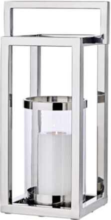 High-quality "Manhattan" lantern with stainless steel handle - height 58 cm