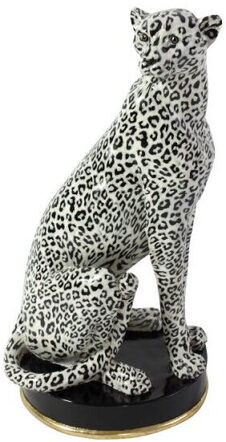 Deko Sulptur „Leopard“ sitzend 53.5 cm
