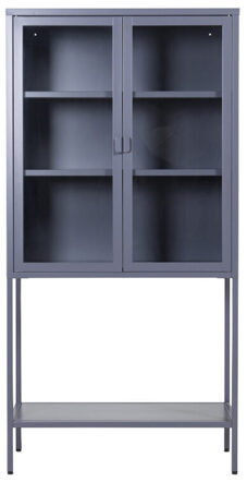 Display cabinet Misha 2-door, Grey 150 x 75 cm