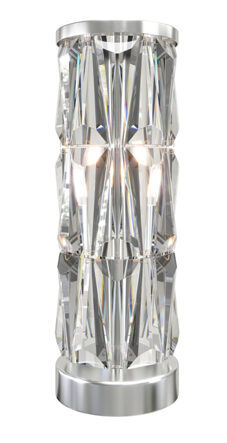 Kristall Tischlampe „Puntes“ Silber Ø 20 / H 58 cm