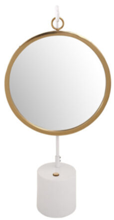 Miroir de table Extravaganza II - Blanc/Or